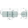 Luftbehälter Stahl mit Konsole 120lx396x1067  - SPB1016.9005.50.9W -  - SPB10169005509W