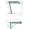 AL-KO Ausdrehstütze mit KlappFuß verzinkt VR HL  - 205713