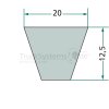 OPTIBELT Keilriemen  - 20 X 1400 - 20X1400