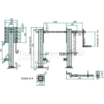 HAACON Absattelstütze Leicht 210798 Typ L/K3