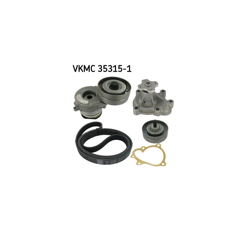 SKF Wasserpumpe + Keilrippenriemensatz VKMC 35315-1 - VKMC353151 für 044 260 849 B