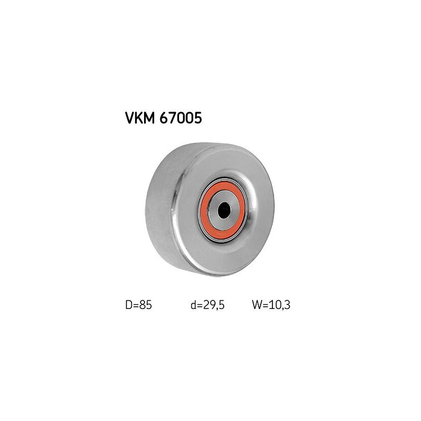 SKF Umlenk-/Führungsrolle, Keilrippenriemen VKM 67005 - VKM67005 für 16603-23020