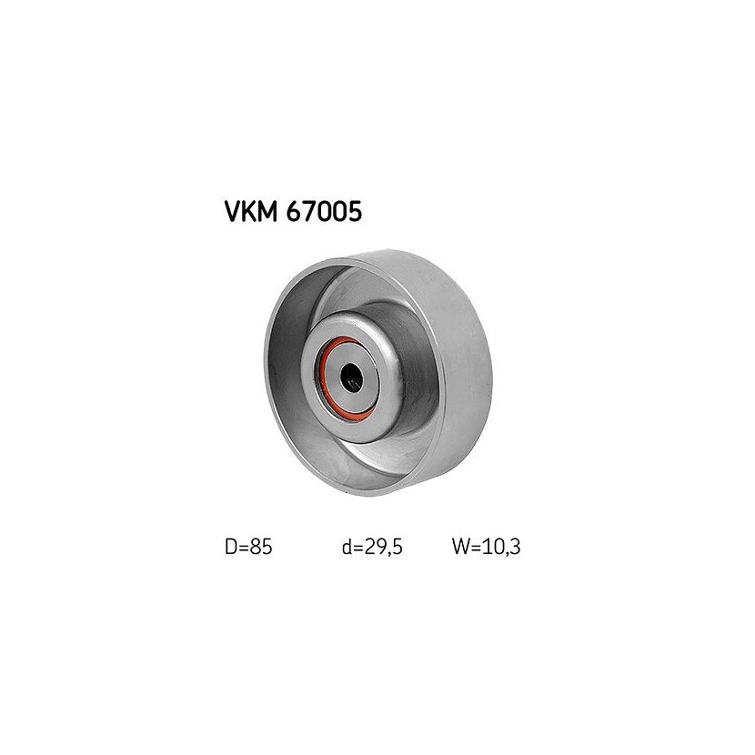 SKF Umlenk-/Führungsrolle, Keilrippenriemen VKM 67005 - VKM67005 für 16603-23020