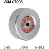 SKF Umlenk-/Führungsrolle, Keilrippenriemen VKM 67005 - VKM67005 für 16603-23020