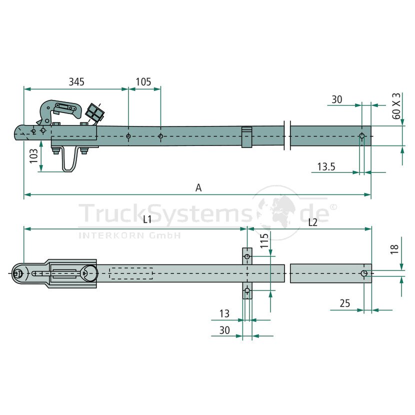 AL-KO Zugverbindung Vierkant R4/ A1  - 247961