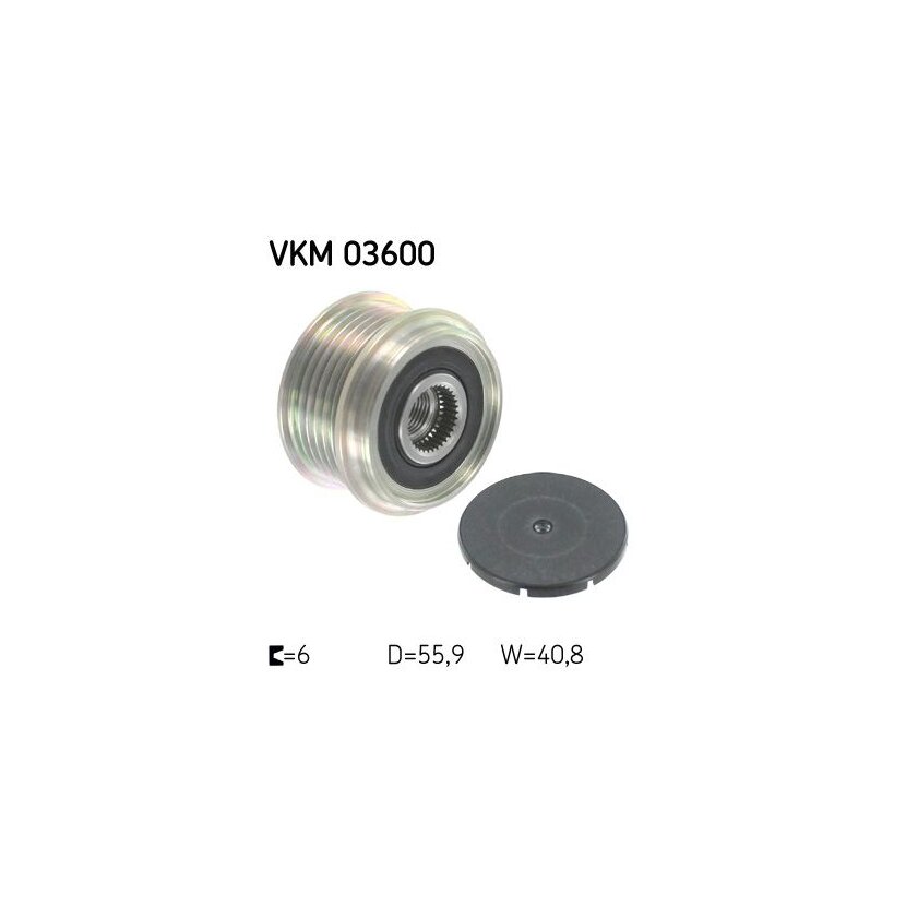 SKF Generatorfreilauf VKM 03600 - VKM03600 für 77 01 207 807