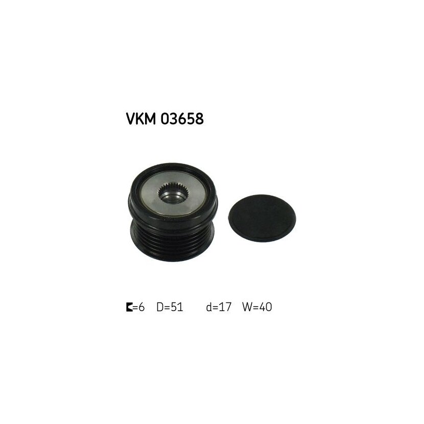 SKF Generatorfreilauf VKM 03658 - VKM03658 für AM5Q-10A352-AA