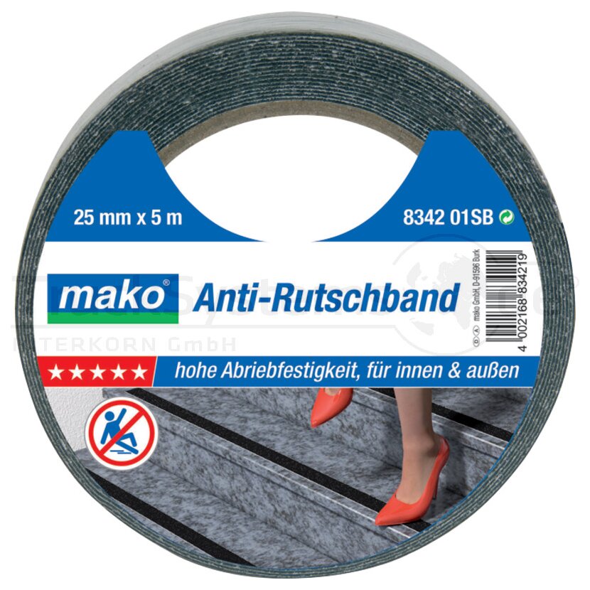 MAKO Anti-Rutschband 25mm x 5m 8342 01SB  - 4002168834219 - 834201SB
