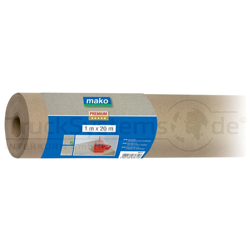 MAKO Maler-Abdeckpapier glatt 1 m x 20 m  - 8367 01 - 836701