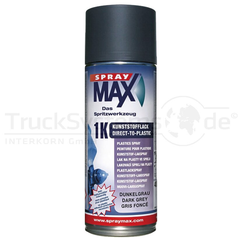 SPRAYMAX 1K DTP-Kunststofflack Schwarz 400 ml  - 680 046 - 4015962888913 - 680046