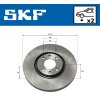 SKF Bremsscheibe VKBD 80135 V2 - VKBD80135V2 für 1606308280