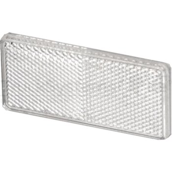 PROPLAST Rückstrahler 94x44 mm weiß geklebt  -...