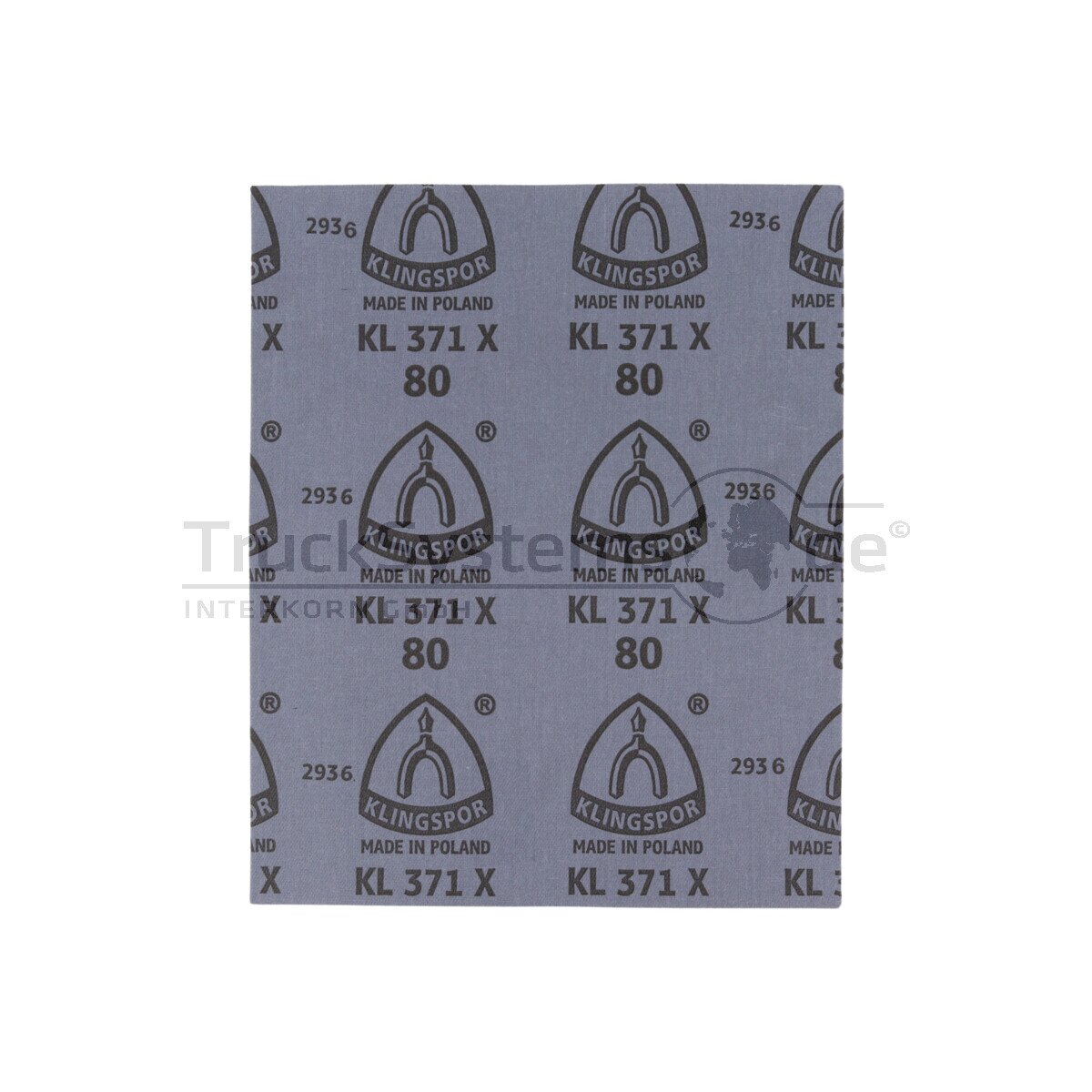 KLINGSPOR Schmirgelleinen blau KL371 230x280mm K80 - 2103 - 4014855015047