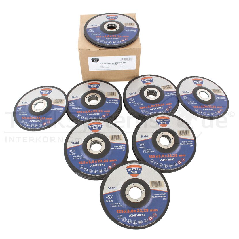 Trennscheibe gekröpft Durchmesser125x3 VPE 25  - 210365 - 200636