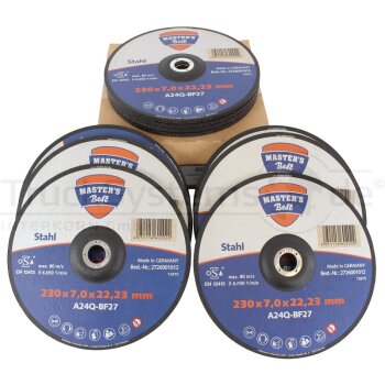 Schleifscheibe Stahl gekr. Durchmesser230x7 VPE10  -...