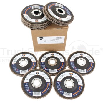Fächerschleifscheibe Durchmesser115mm K80 VPE 10  -...
