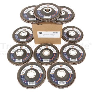 Fächerschleifscheibe Durchmesser125mm K40 VPE 10  -...