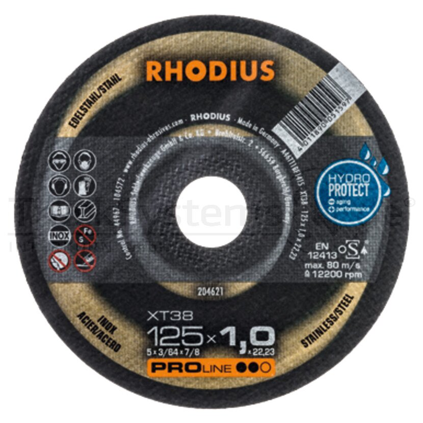 RHODIUS Trennscheibe Extradünne Edelstahl 180x1 5x22 23 mm  - 206259