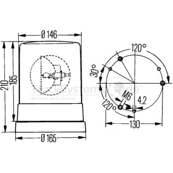 Hella Rundumleuchte 2RL004958101 - 2RL 004 958-101