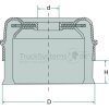 RHODIUS Topfbürste gezopft M14x2 65x20mm max. 12.500 U/min  - 353085