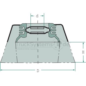 RHODIUS Topfbürste 100x30xM14mm  - 353018