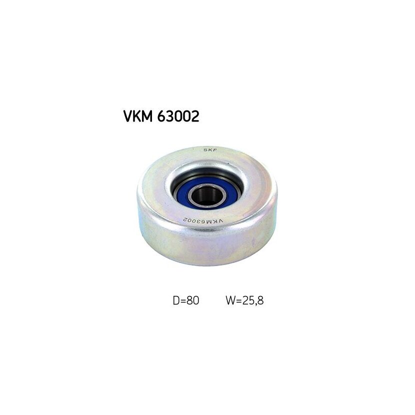 SKF Umlenk-/Führungsrolle, Keilrippenriemen VKM 63002 - VKM63002 für 38942-PHM-004
