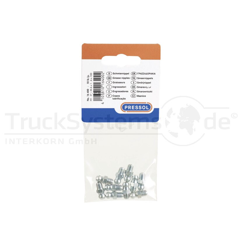 Schmiernippel gerade M6x1 (10 Stück) - 50016400