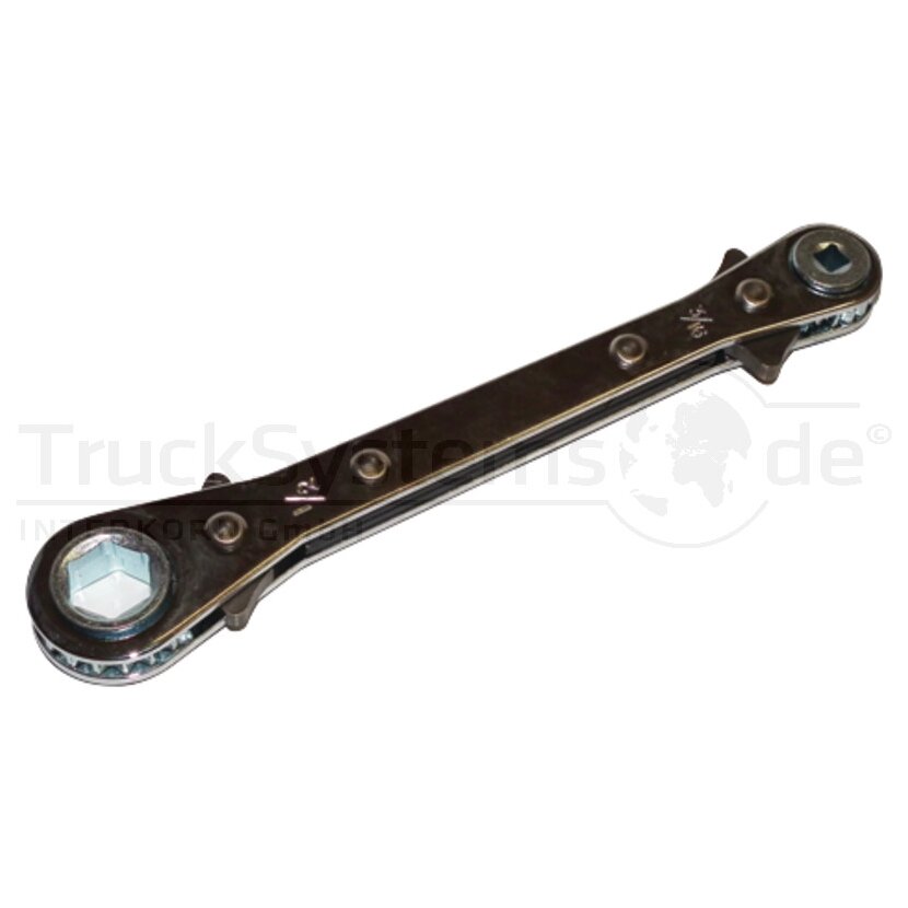 CGS Ratschenschlüssel Gerade Vierkant 3/16´´ - Sechskant 1/2´´  - RW123