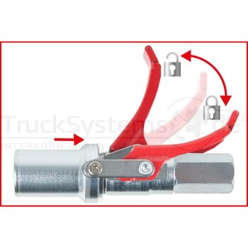 KS TOOLS Schnellkupplung für Fettpressen M10x1 0  -...