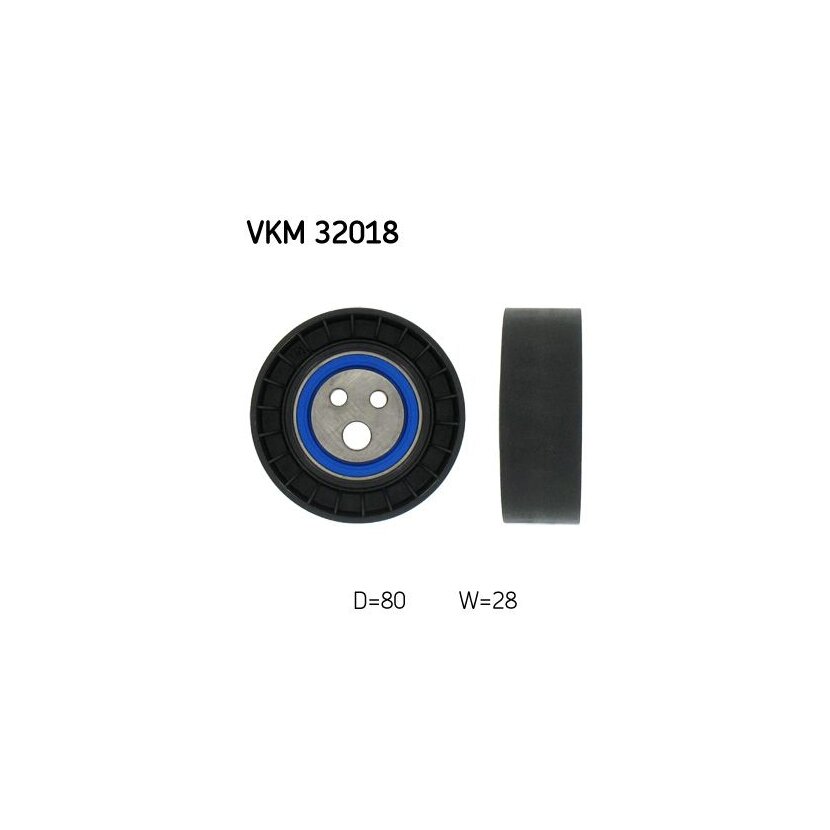 SKF Umlenk-/Führungsrolle, Keilrippenriemen VKM 32018 - VKM32018 für 46469587