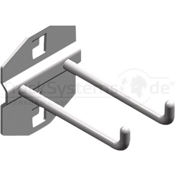 Doppelhaken lang für Lochwand 10mm  - WES1715.1 -...