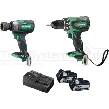 HIKOKI Akku-Combo-Kit Hikoki KC18DPL 18V Ladegerät 2...