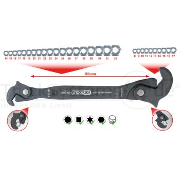 KS TOOLS Einhand-Multifunktions-Schluess 114.0055  - 1140055