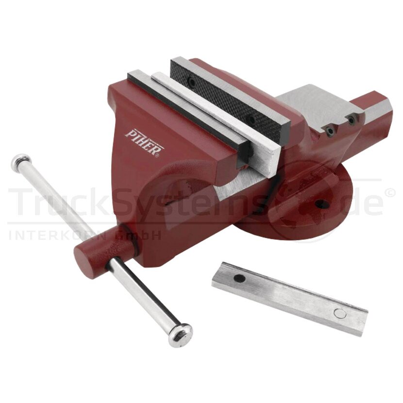 PIHER Schraubstock Stahl mit Führung 150mm  - 55150