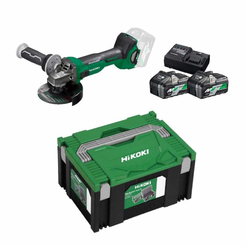 HIKOKI Winkelschleifer-Akku-Set Hikoki  - G3613DAW2Z + UC18YSL3WEZ - G3613DAW2Z+UC18YSL3WEZ