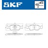 SKF Bremsbelagsatz, Scheibenbremse VKBP 80645 - VKBP80645 für 1605089