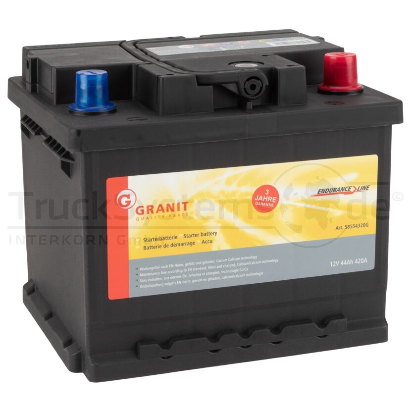 Batterie 12V 44Ah gefuellt   - 58554320G - 3661024034517