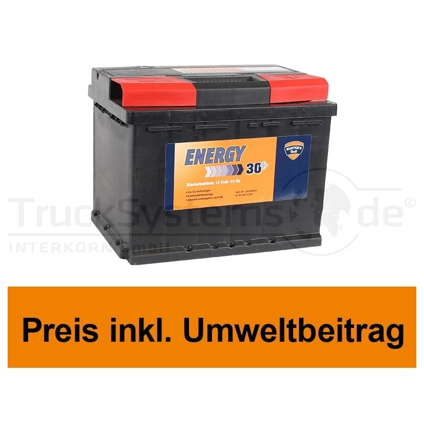 Starterbatterie 12 Volt 62Ah  - GB 56219-12(BHAD) - 010562050101 - GB5621912(BHAD)