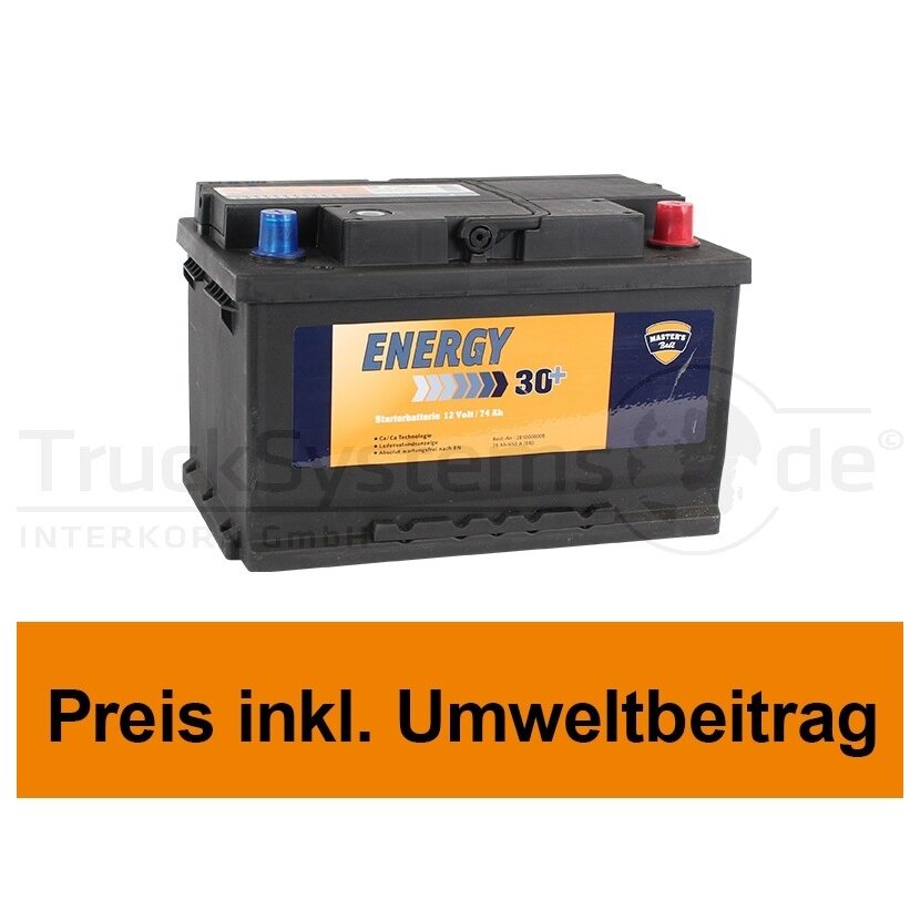 Starterbatterie 12 Volt 74Ah  - GB 57113-17(BHAD) - 015572125401 - GB5711317(BHAD)