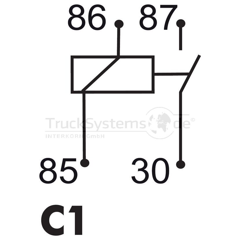 Schließer-Relais 4-polig 12 Volt mit H.  - 9 9699 5 - 4RA 965 400-001 - 996995