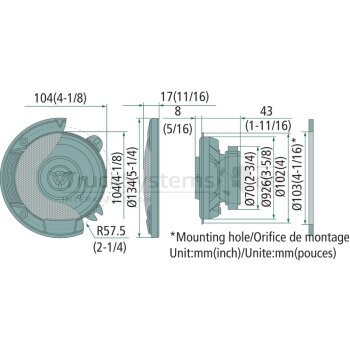 KENWOOD 2-Wege-Lautsprechersatz  - 5060010137 -...