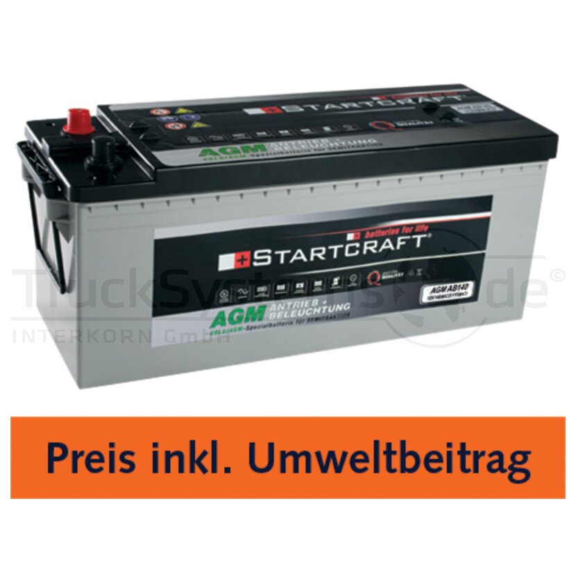 Antriebsbatterie AGM 140/115 AH  - AGMAB 140 - 4260199023433 - AGMAB140