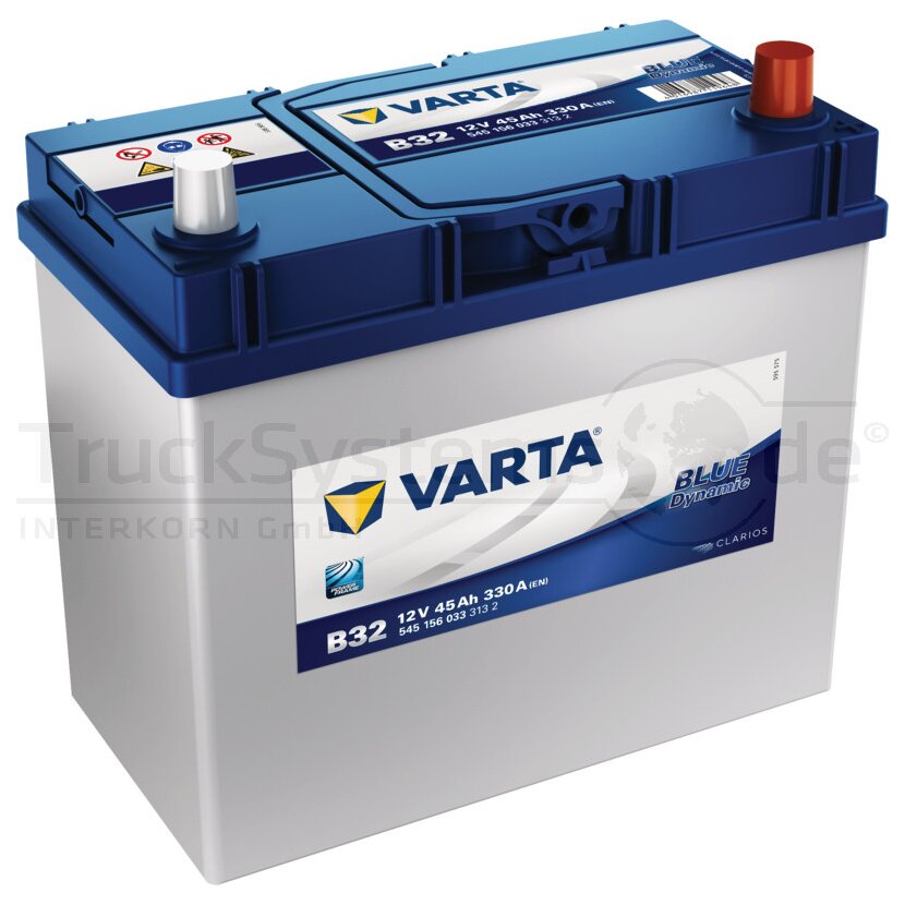 VARTA Batterie 12V 45Ah 5451560333132 BLUE Dynamic 330A - 5451560333132