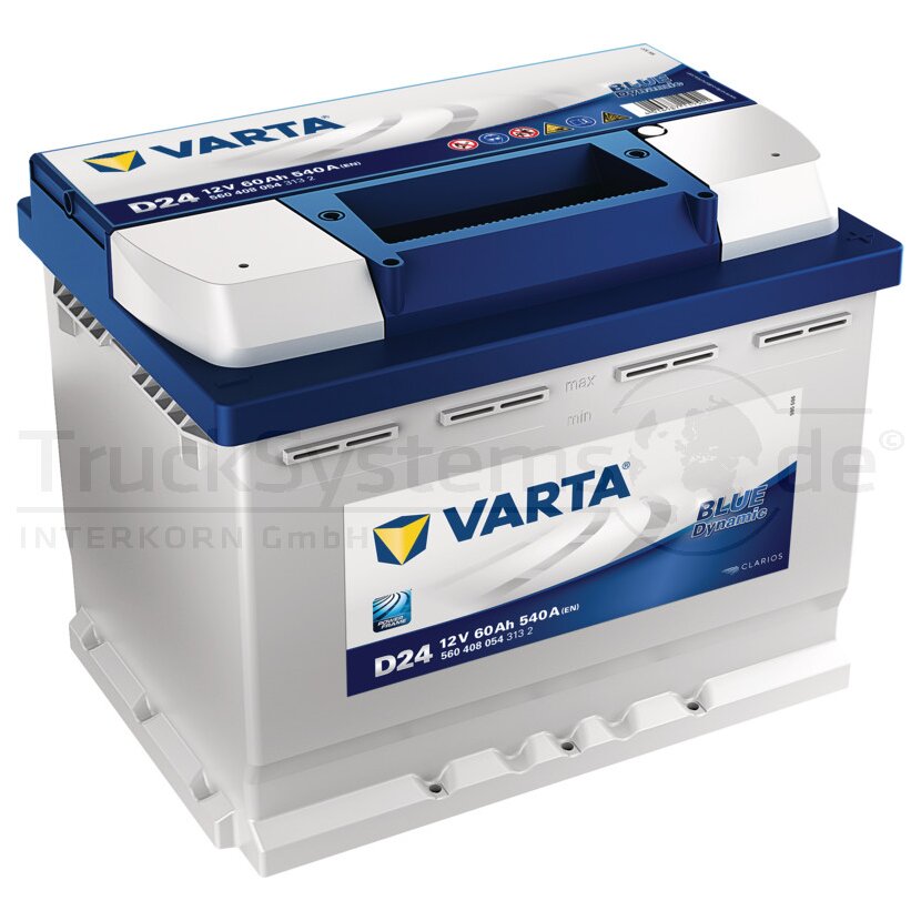 VARTA Batterie 12V 60Ah 5604080543132 BLUE Dynamic 540A - 4016987119501