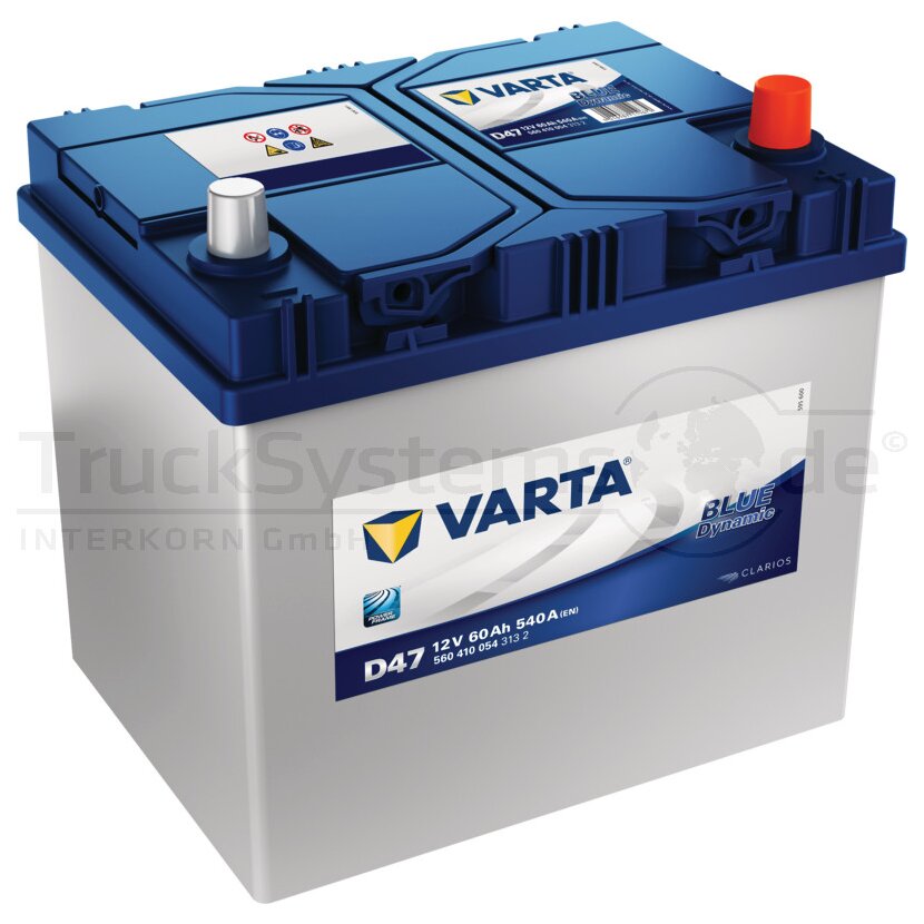 VARTA Batterie 12V 60Ah 5604100543132 BLUE Dynamic 540A - 4016987119679