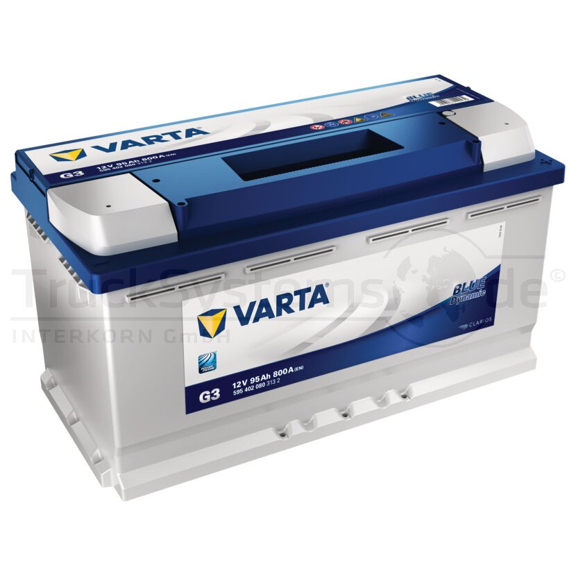 VARTA Batterie 12V 95Ah 5954020803132 BLUE Dynamic 800A - 4016987119570
