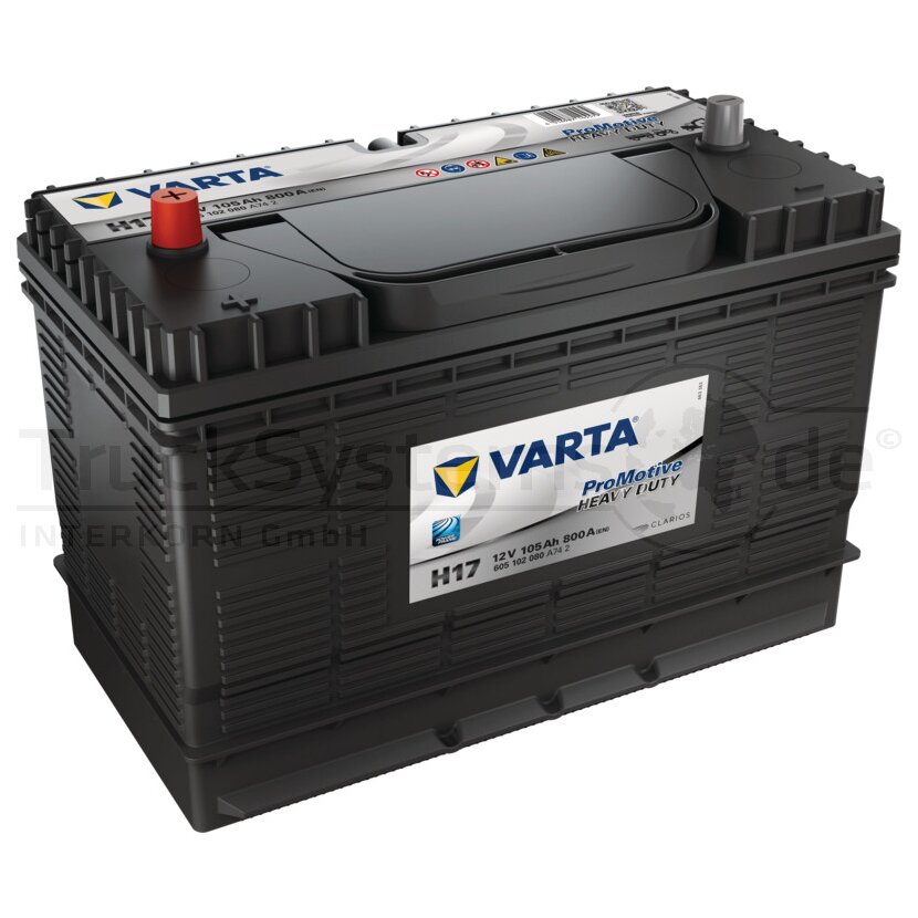VARTA Starterbatterie PROmotive 12V 105Ah RF 605102080A742 BLACK 800A CCA(EN) - 23331051