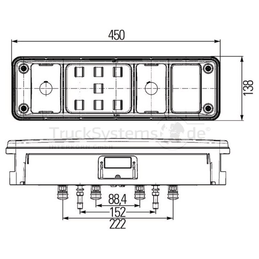 HELLA Heckleuchte 2VP 340 961-531 - 2VP340961531