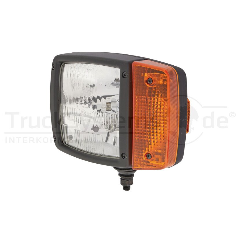 HELLA Halogen-Scheinwerfer Oval 120 - 12V H4 Für Rechtsverkehr