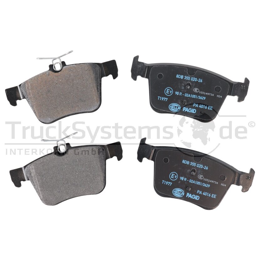 HELLA Bremsbelagsatz SBB 8DB 355 020-261 - 8DB355020261 - 4082300491913